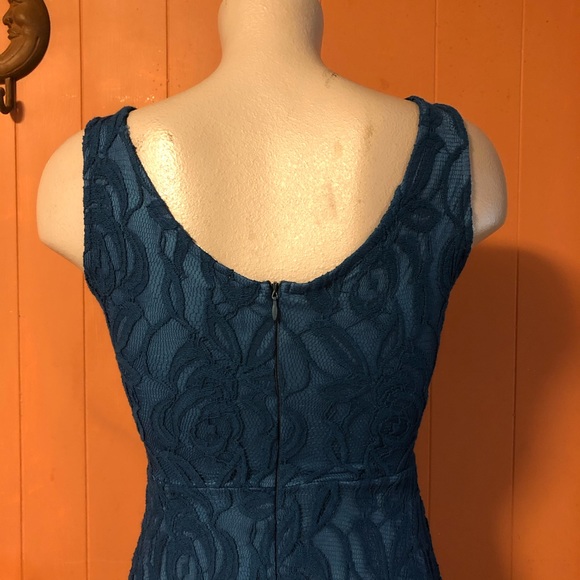 Altar’d State Lace Overlay Dress teal, size XS - Picture 7 of 8